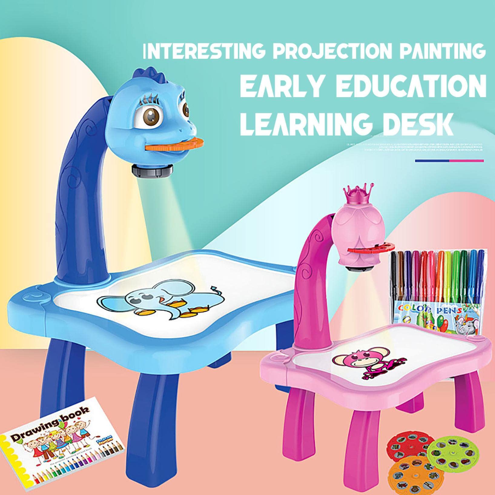 Amazon.com: Owill-home Projector Painting Set for Kids, Drawing