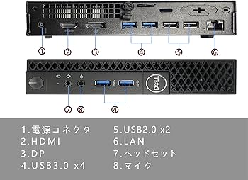 Amazon.co.jp: 【整備済み品】 デル ミニデスクトップ PC Optiplex