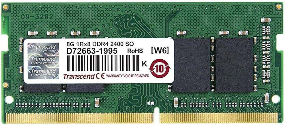 Amazon | Transcend ノートPC用メモリ PC4-19200 DDR4 2400 8GB 1.2V