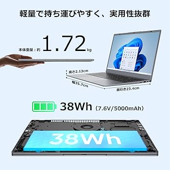 Amazon.co.jp: ZENAERO ノートパソコン office 2024搭載 15.6型 3020e