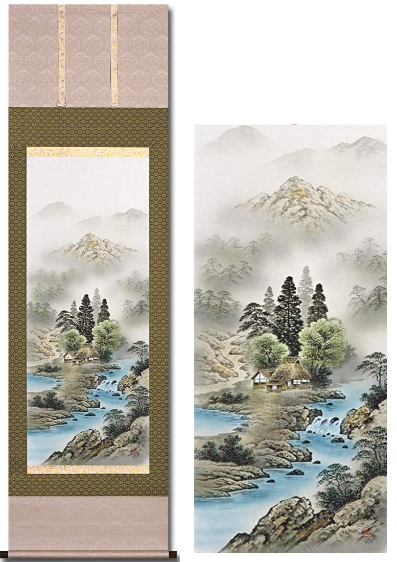 掛け軸 まとめて43本 佛画 中国複製画 山水など 送料込み！ 掛け軸