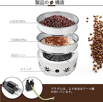 Amazon.co.jp : JIAWANSHUN コーヒークーラー コーヒー豆クーラー