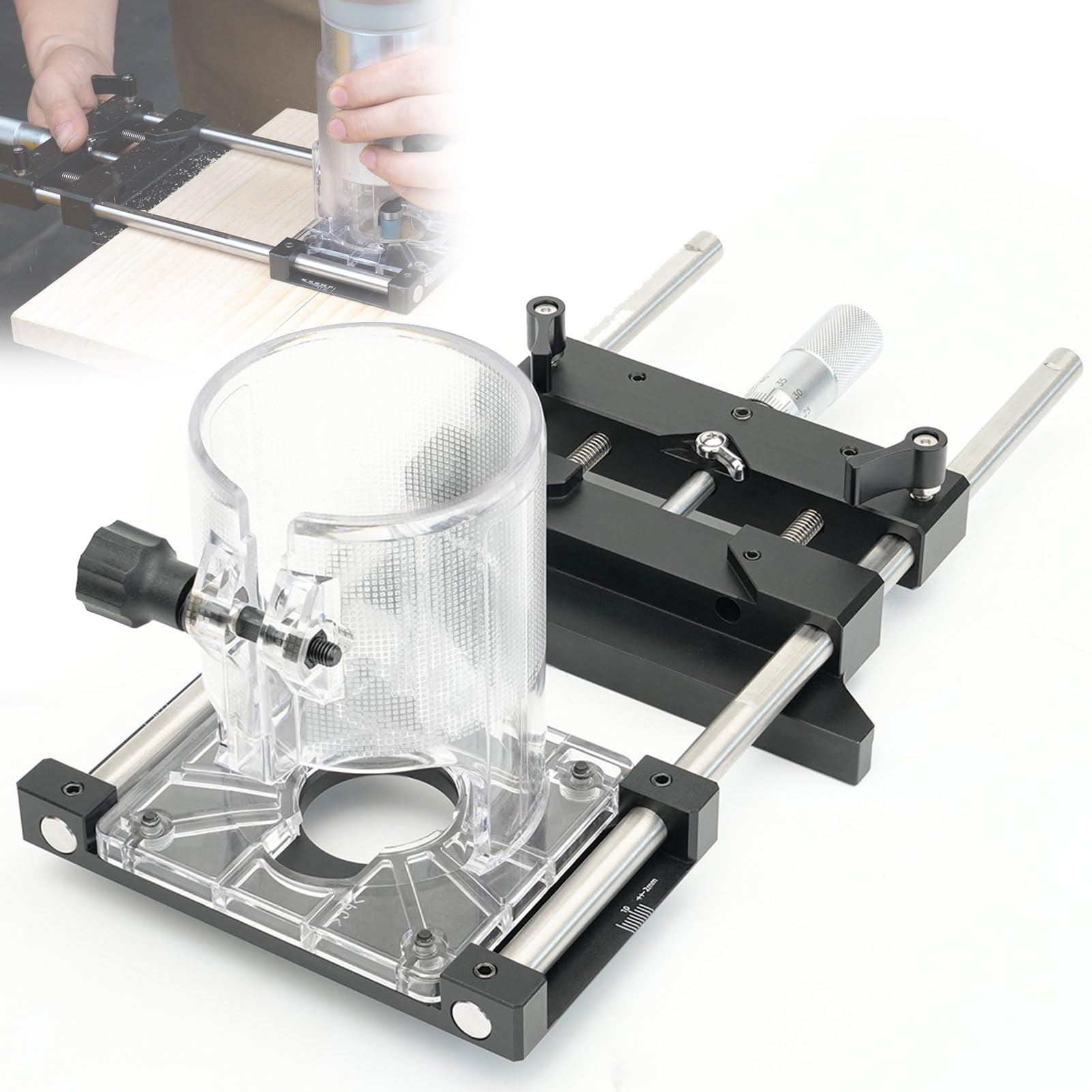 Amazon.co.jp: ルーターサークルカッター治具、65mmトリマー用