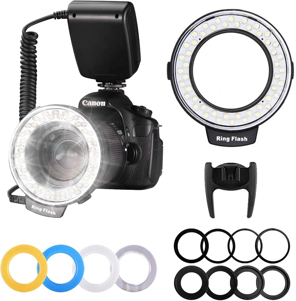 Amazon | リングフラッシュPloture カメラ/一眼レンズカメラ用 接写