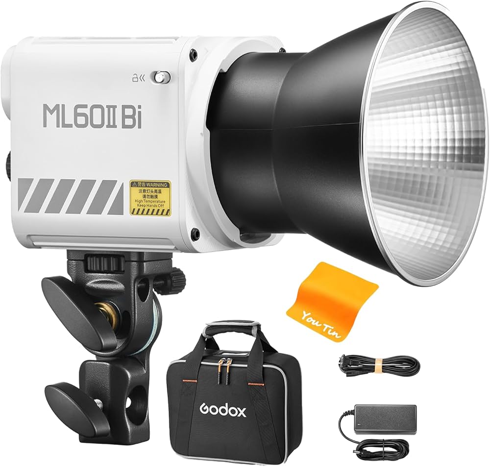 Amazon | GODOX ML60II Bi LED撮影ライト 70W ポータブルビデオライト