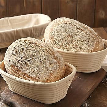 Amazon｜籐製醗酵カゴ 丸型 発酵かご パン作り バヌトン カンパーニュ