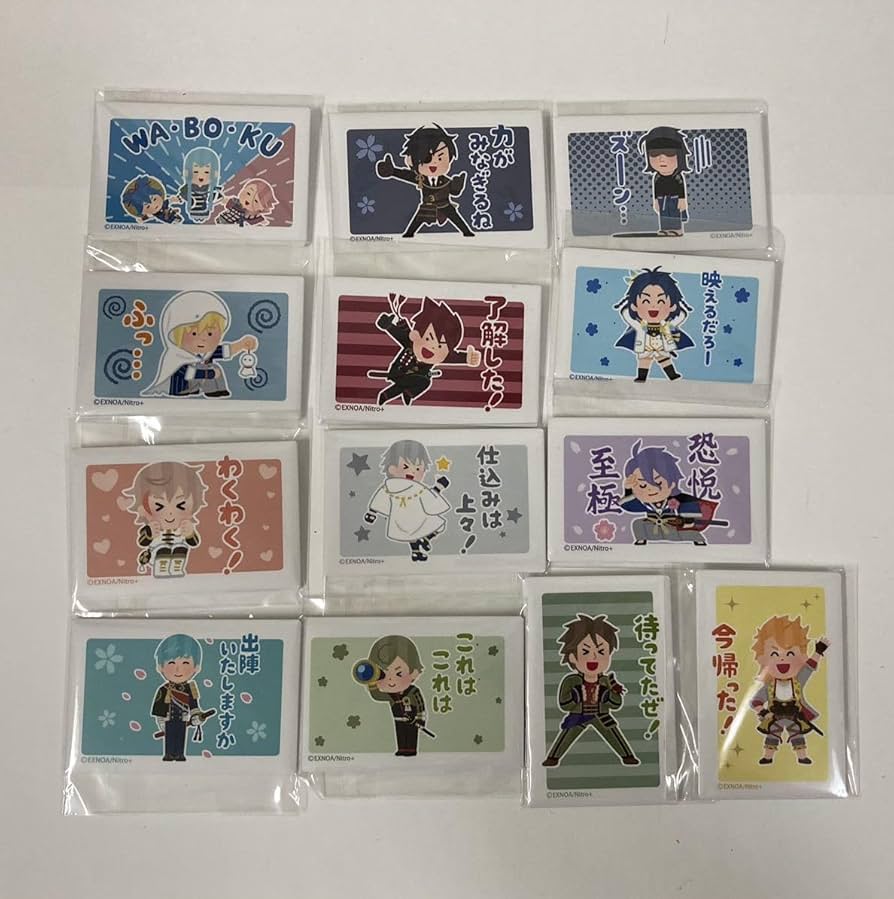 Amazon | 刀剣乱舞 わくわく本丸スタンプ スクエア缶バッジ セット