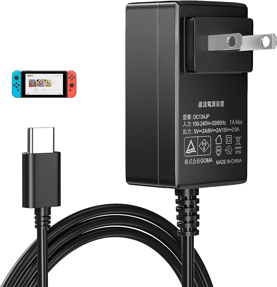 Amazon.co.jp: Punasi Switch用の急速充電器 ACアダプター PSE認証 TV