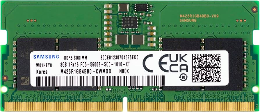 Amazon.co.jp: Samsung 8GB DDR5 5600MHz PC5-44800 CL46 SODIMM 1Rx16
