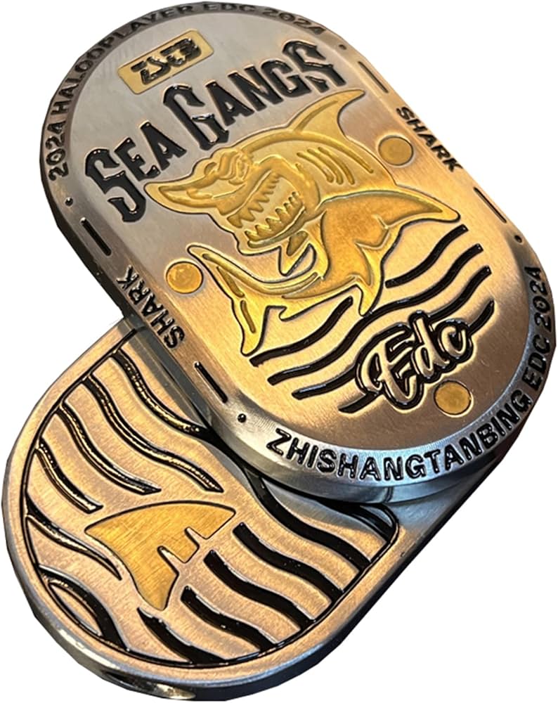 Amazon.co.jp: ファッション シャークパターン Fidget Toys EDCフィ