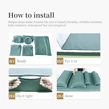 Amazon.com: ZOALXZNT Outdoor Daybed Cushion Cover Twin,Daybed