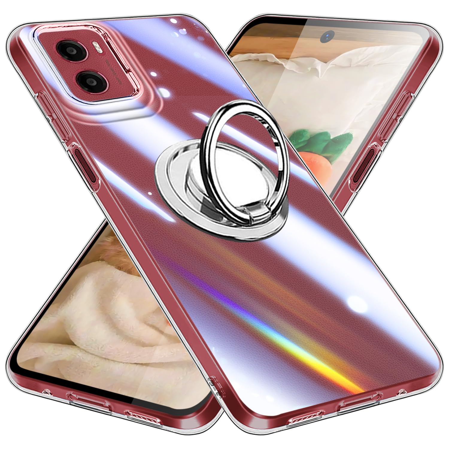 Amazon.co.jp: Motorola Moto G05 ケース クリア リング付き TPU