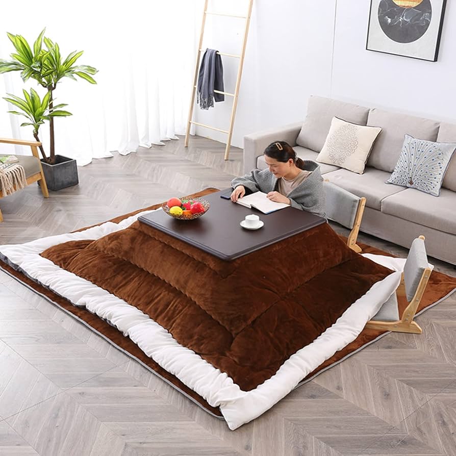 Amazon.com: Japanese Kotatsu Table,Comfortable Carpet Soft Blanket