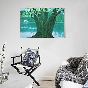 Amazon.co.jp: 画家 東山魁夷 風景画 若葉 の 季節 ポスター 絵画