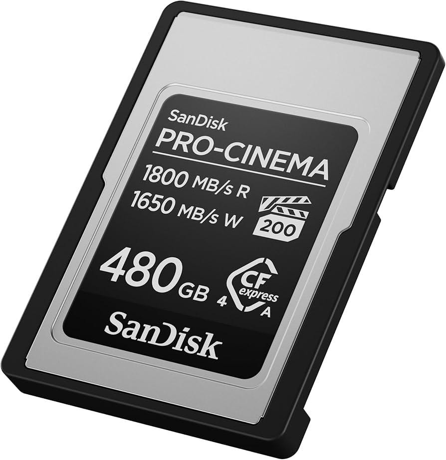 Amazon.com: SanDisk 480GB PRO-Cinema CFexpress Type A Card - Up to