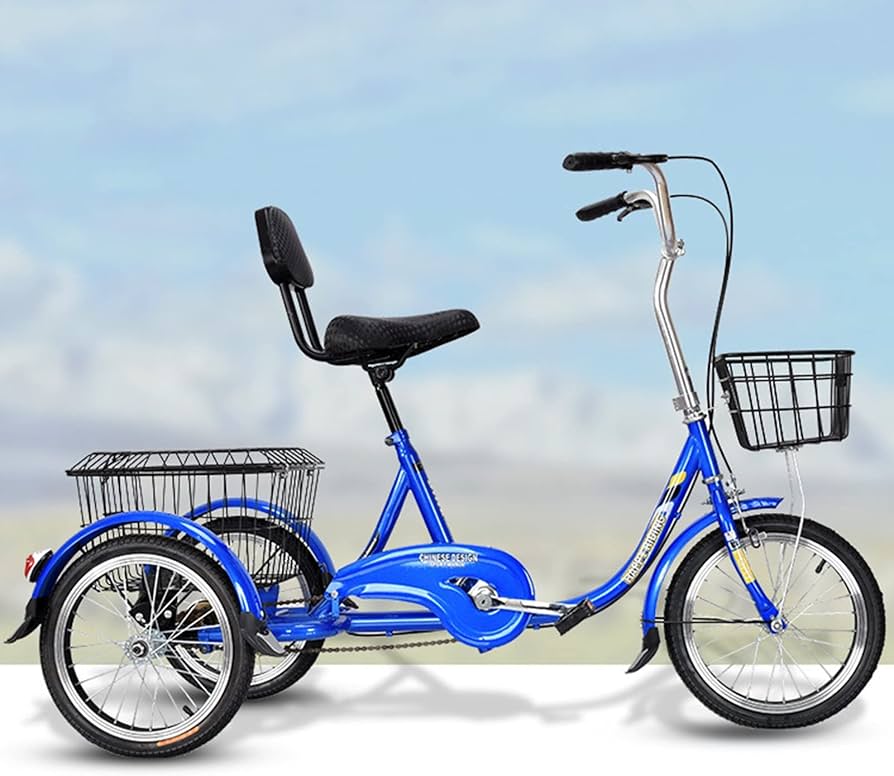 Amazon.co.jp: 大人用 お年寄り向け レディース メンズ 三輪自転車 1速