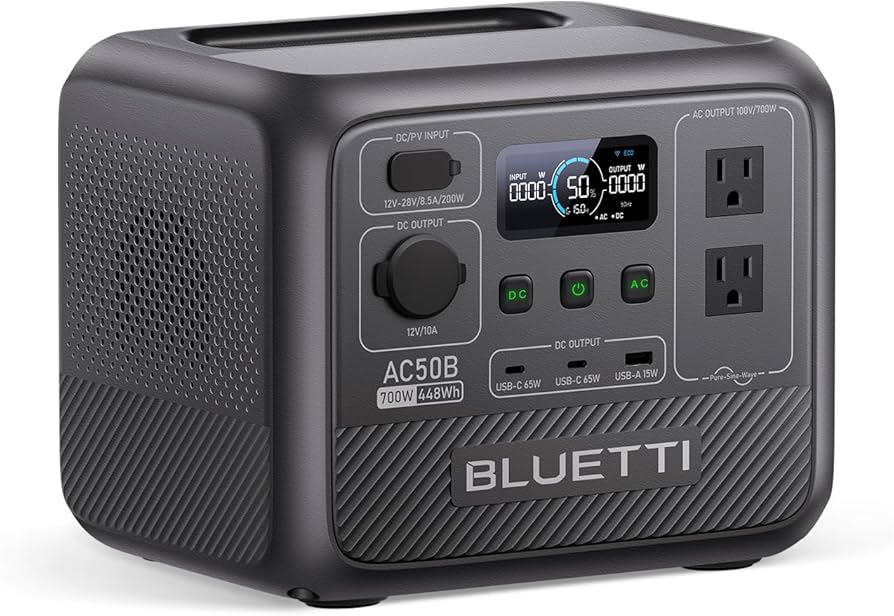 Amazon.co.jp: BLUETTI ポータブル電源 AC50B 448Wh/700W 急速充電 APP