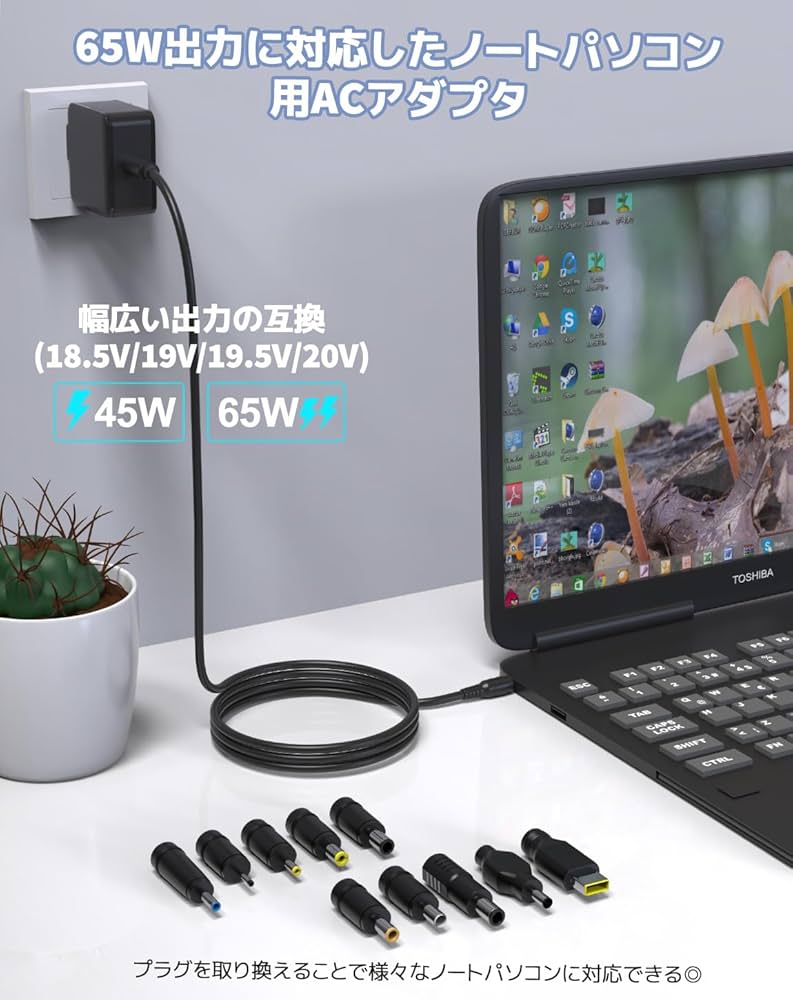 Amazon.co.jp: FFZZKJ ノートPC用ACアダプター Type C 65W USB-C AC