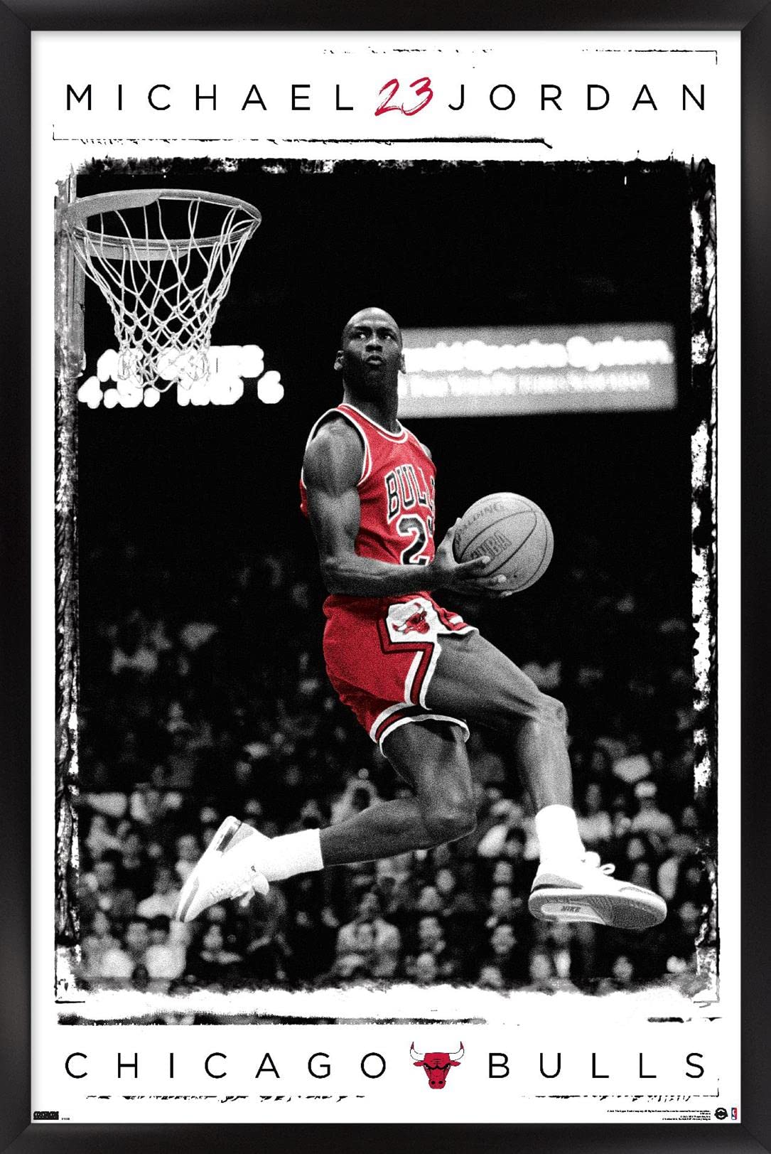 Amazon.com: Trends International Michael Jordan - Dunk Wall Poster