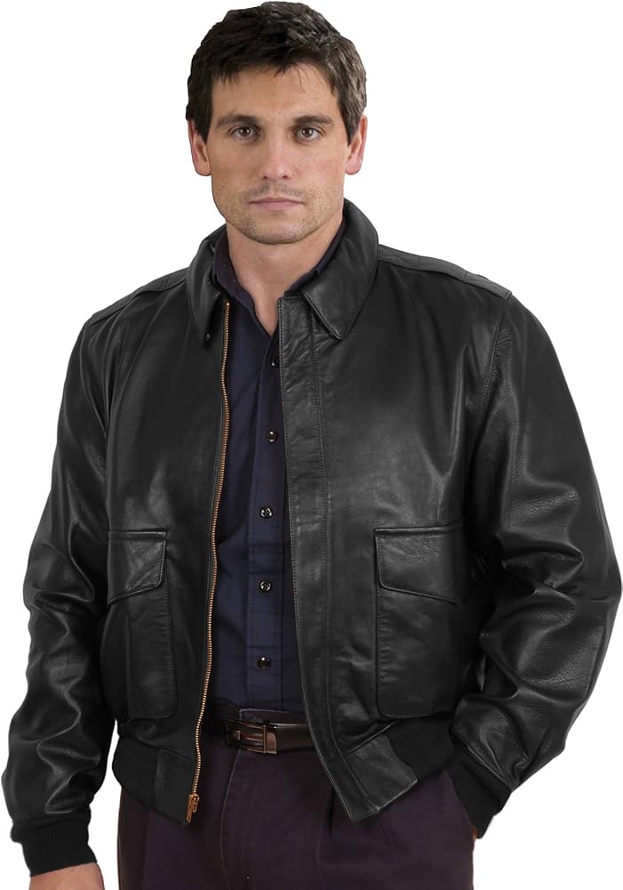 A2 Military Specs Bomber Goatskin Leather Jacket Made in the USA