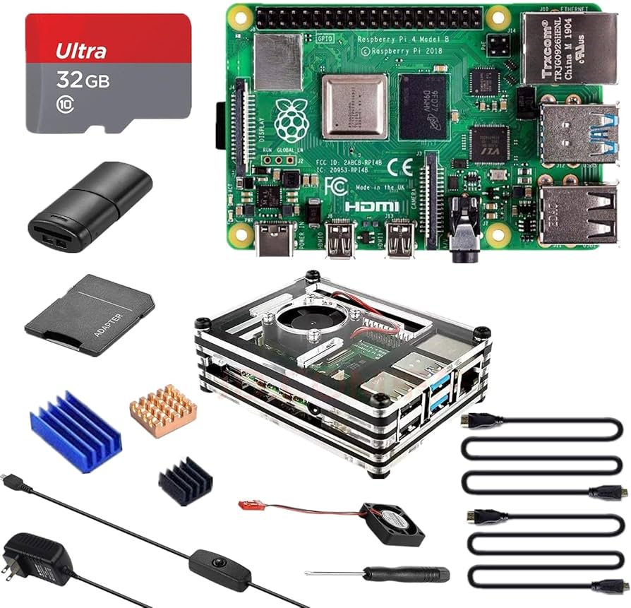 Amazon.co.jp: Raspberry Pi 4（4GB技適マーク付き）/ 32GBのメモリ