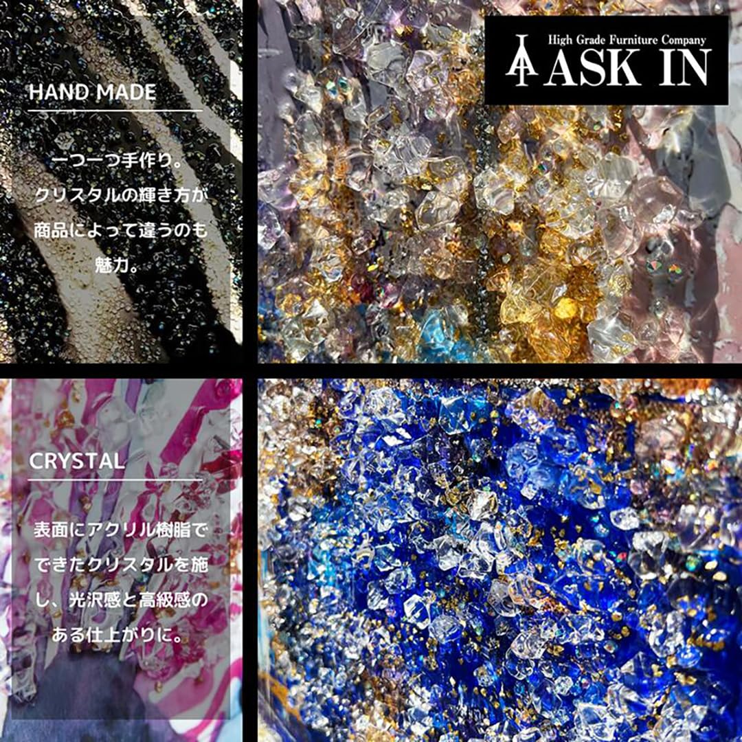 Amazon.co.jp: クリスタルアート シャンデリア79 アートパネル 41x41cm