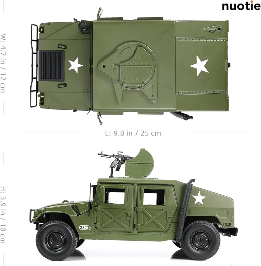 Amazon.co.jp: NUOTIE 1/18 ハマー H1 モデル 車 メタル ダイカスト