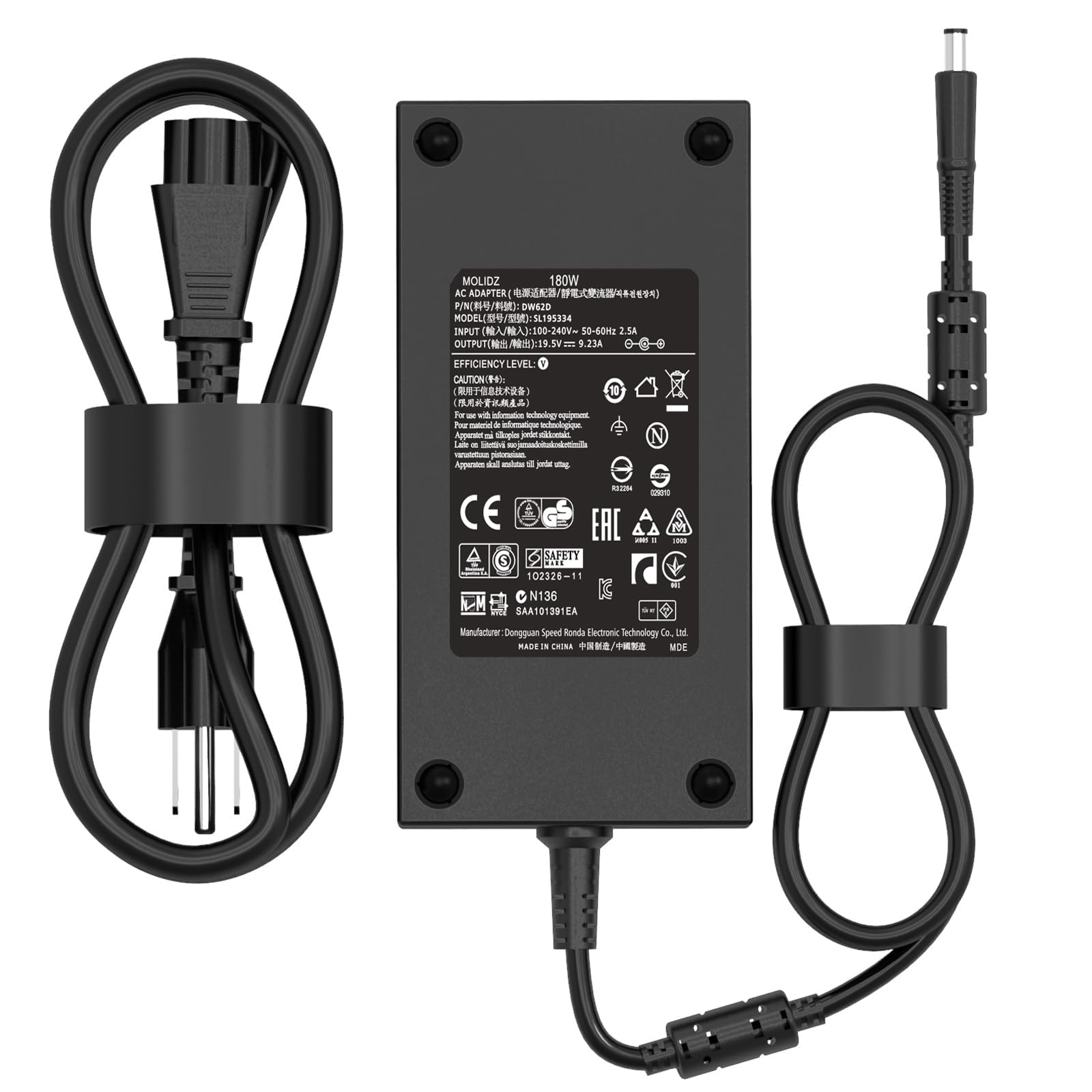 Amazon.com: MOLIDZ 180W Charger Compatible with Dell Dock WD19