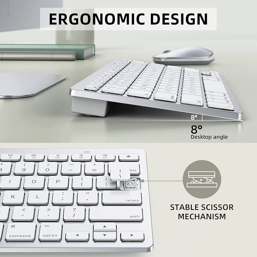 Amazon.com: Bluetooth Keyboard and Mouse Compatible with Mac