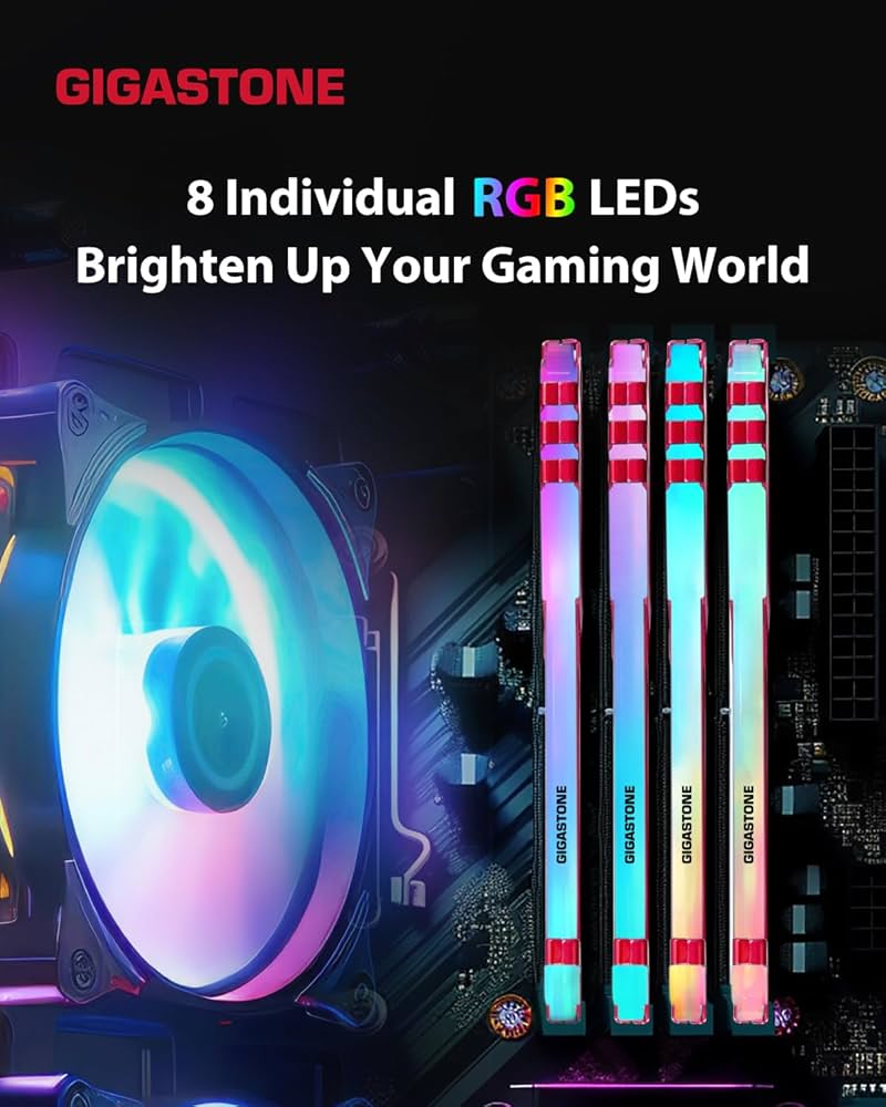 Amazon.co.jp: 【発光型 DDR4】GIGASTONE Game TURBO 16GBx2枚 (32GB