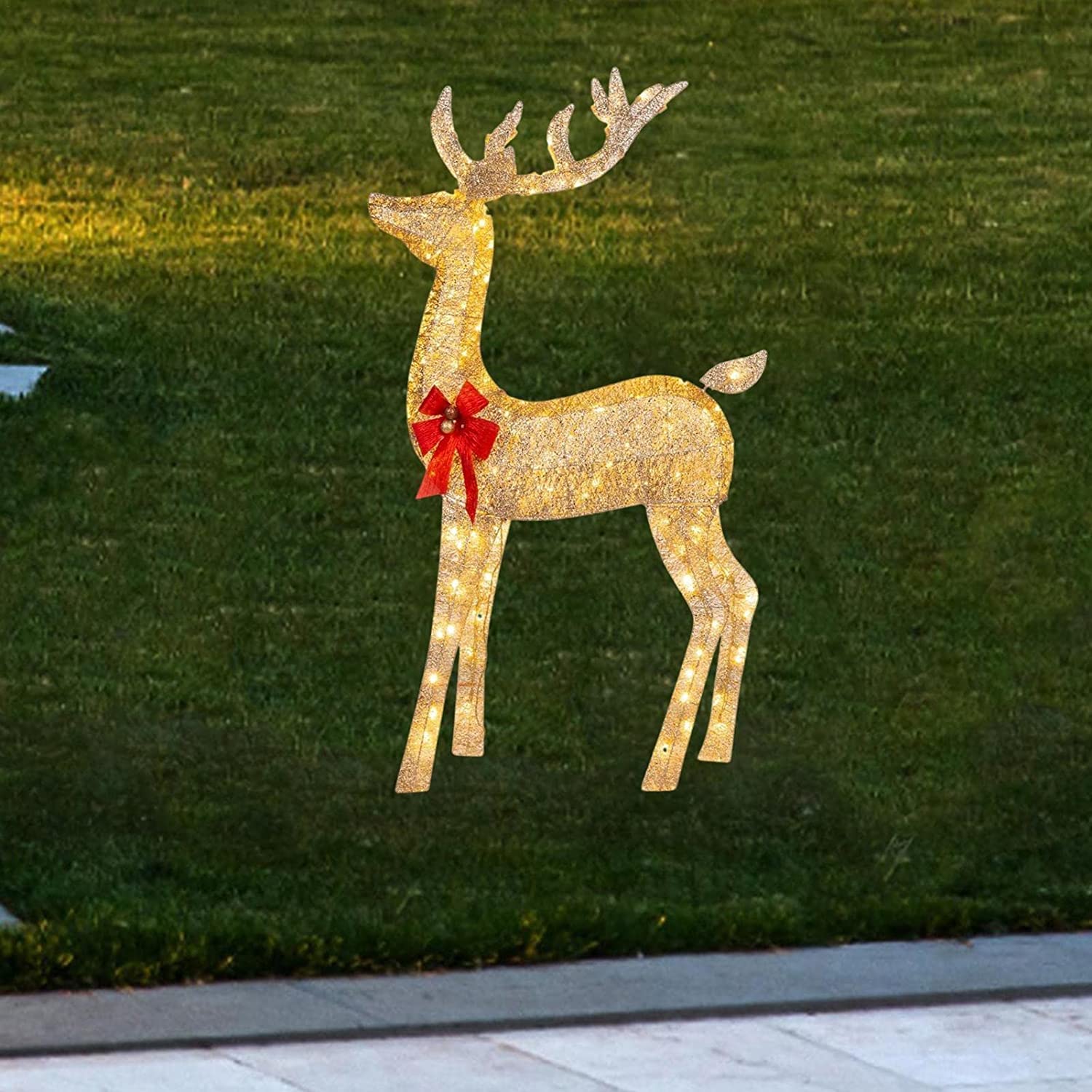 Amazon.co.jp: クリスマス イルミネーション トナカイ型 クリスマス 電