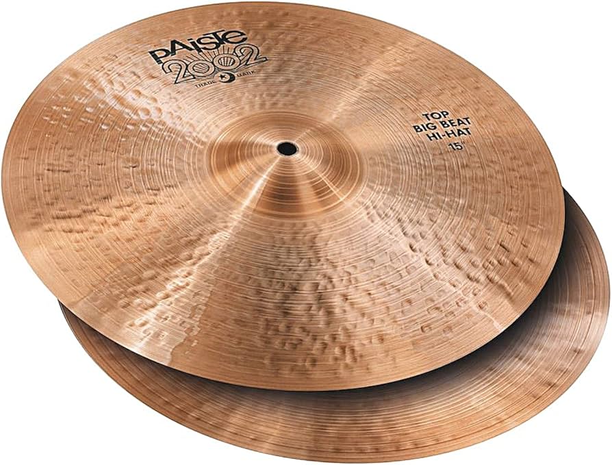 Amazon.com: Paiste 2002 Big Beat Hi-Hat Cymbal Pair 15