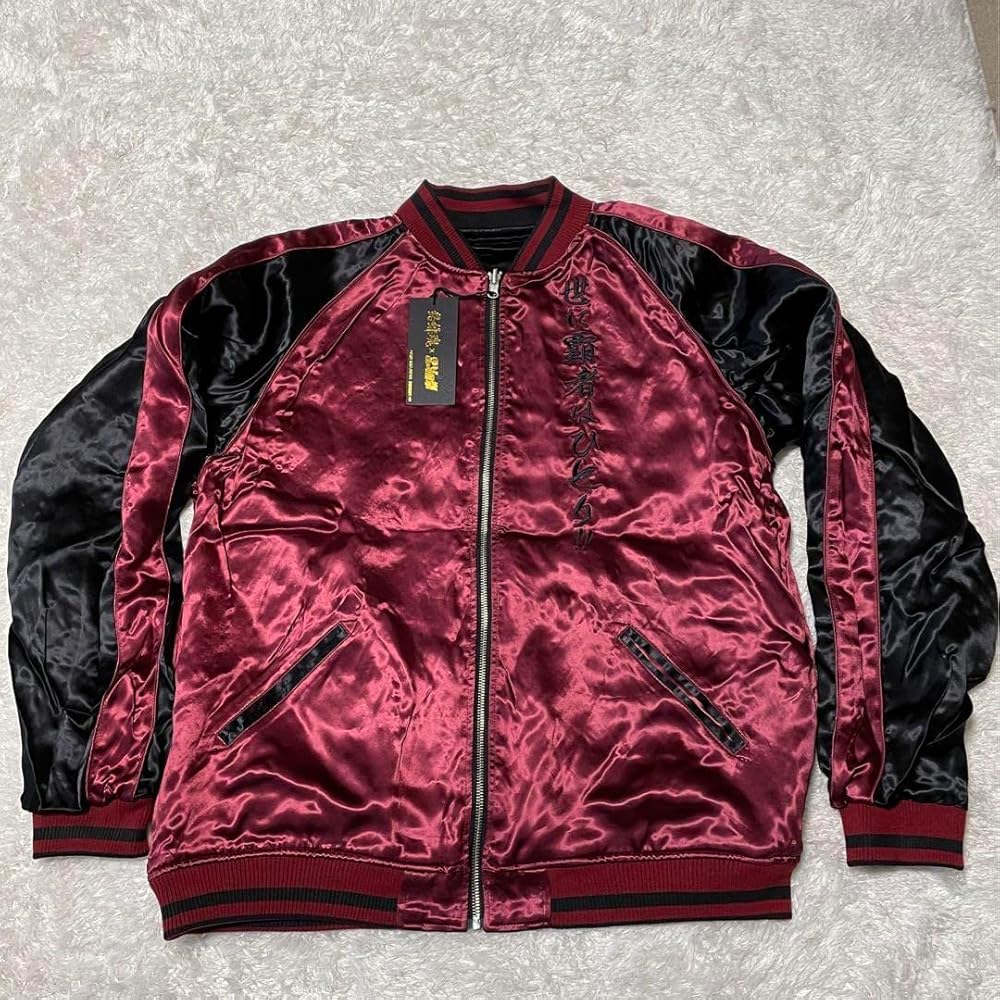 Amazon | 絡繰魂 北斗の拳 スカジャン 世紀末覇者拳王 ラオウ刺繍 2XL