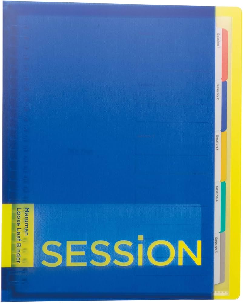 Amazon.co.jp: マルマン ルーズリーフ バインダー B5 セッション 26穴