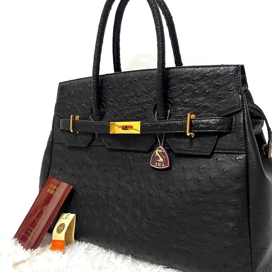 Amazon.co.jp: レディース オーストリッチ ハンドバッグ JRAタグ
