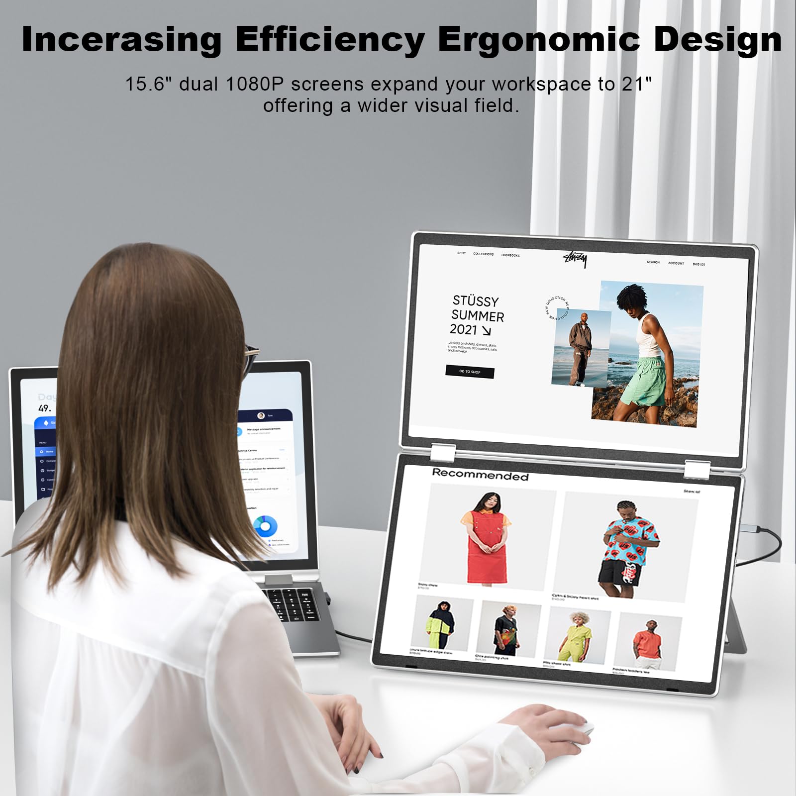 Amazon.co.jp: KEFEYA ノートパソコン画面エクステンダー 15.6インチ