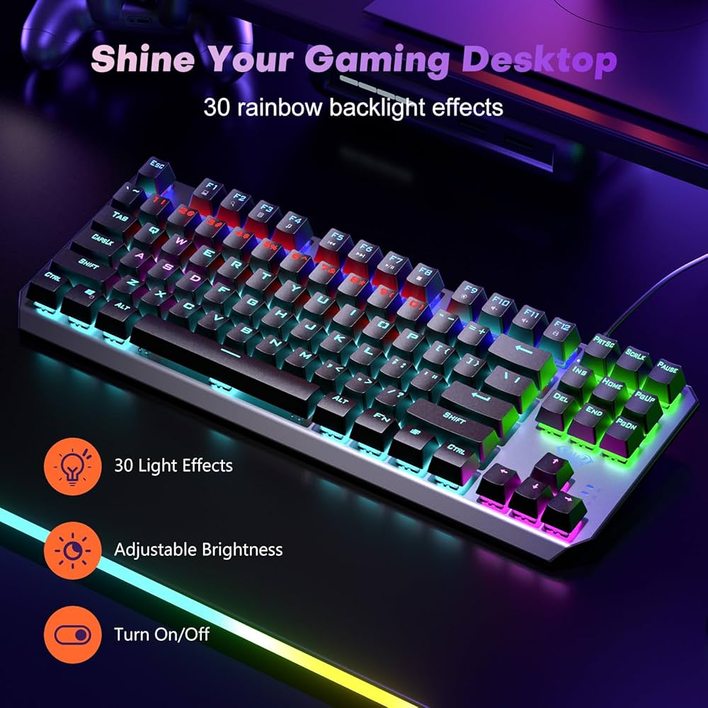 Amazon | AULAキーボード TKL メカニカルゲーミングキーボード RGB