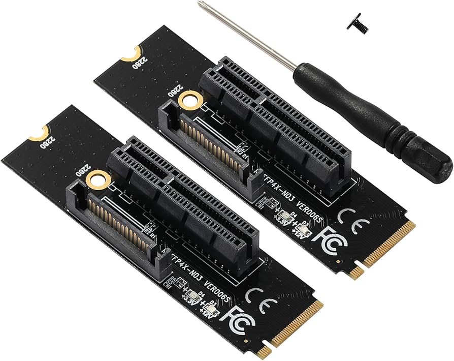 Amazon.co.jp: MZHOU2パックM.2キーM転送PCI-E1X4XカードをM.2NGFF