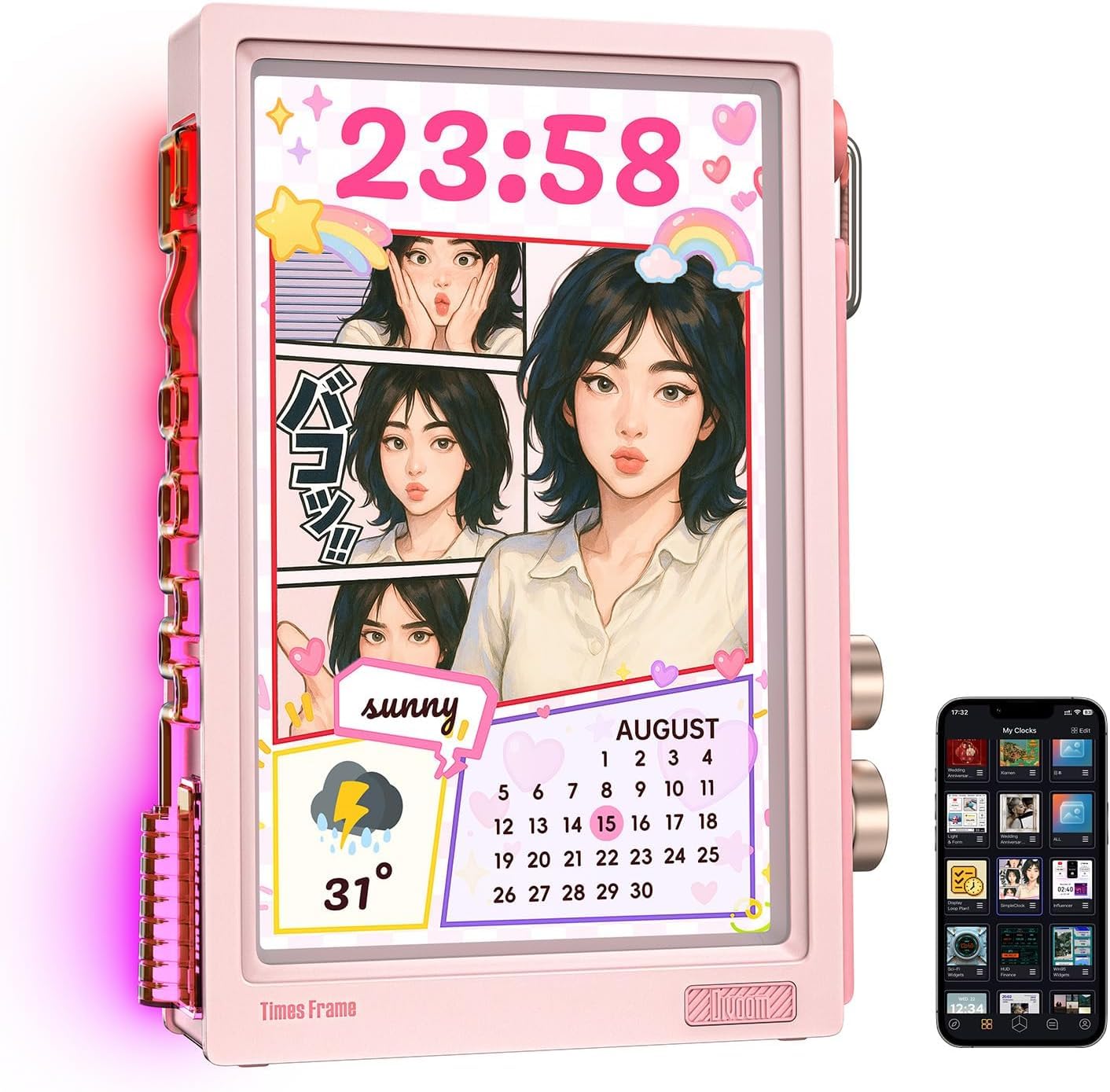 Amazon | 【受賞デザイン・Wi-Fi6対応】Divoom Times Frame デジタル