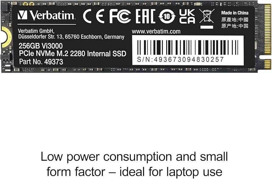 Verbatim Disco rígido interno SSD Vi3000 de 1 TB PCIe NVMe M.2