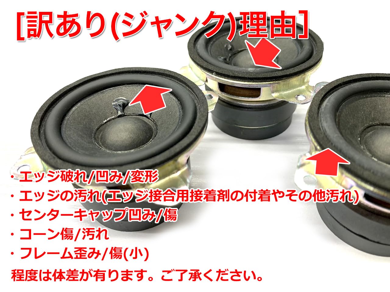 Amazon.co.jp: [訳あり特価][ジャンク]フルレンジスピーカーユニット2