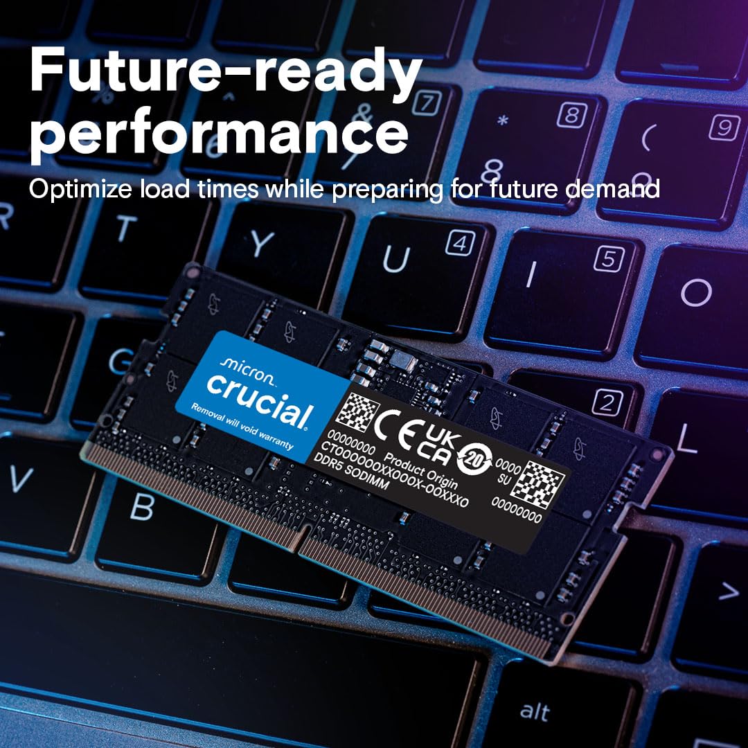 Amazon.co.jp: Crucial ノートPC用増設メモリ 8GB(8GBx1枚) DDR5