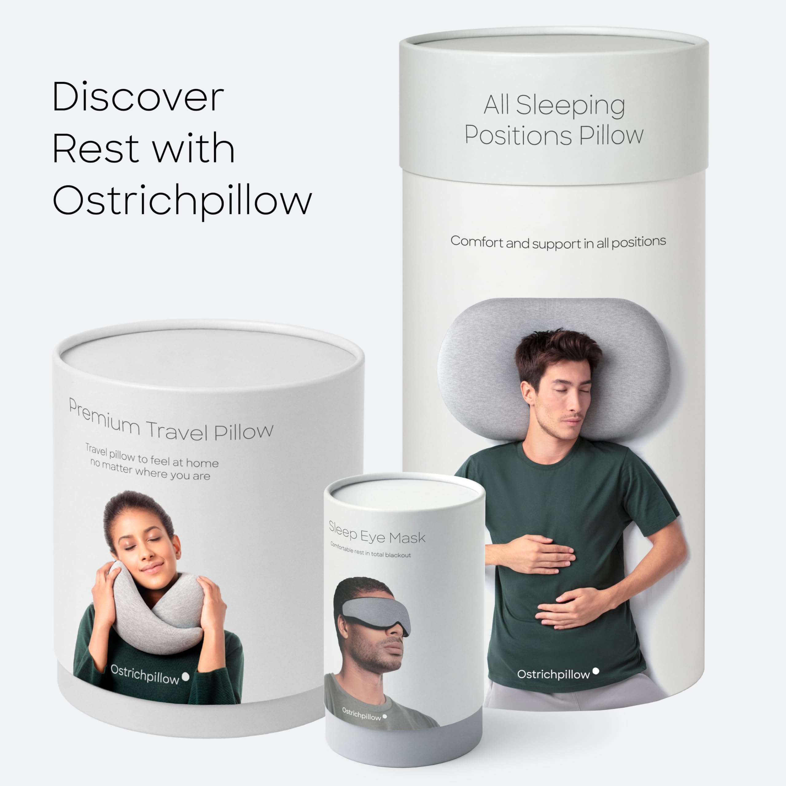 Amazon｜OSTRICHPILLOW GO 形状記憶型旅行用枕で飛行機、自動車 飛行