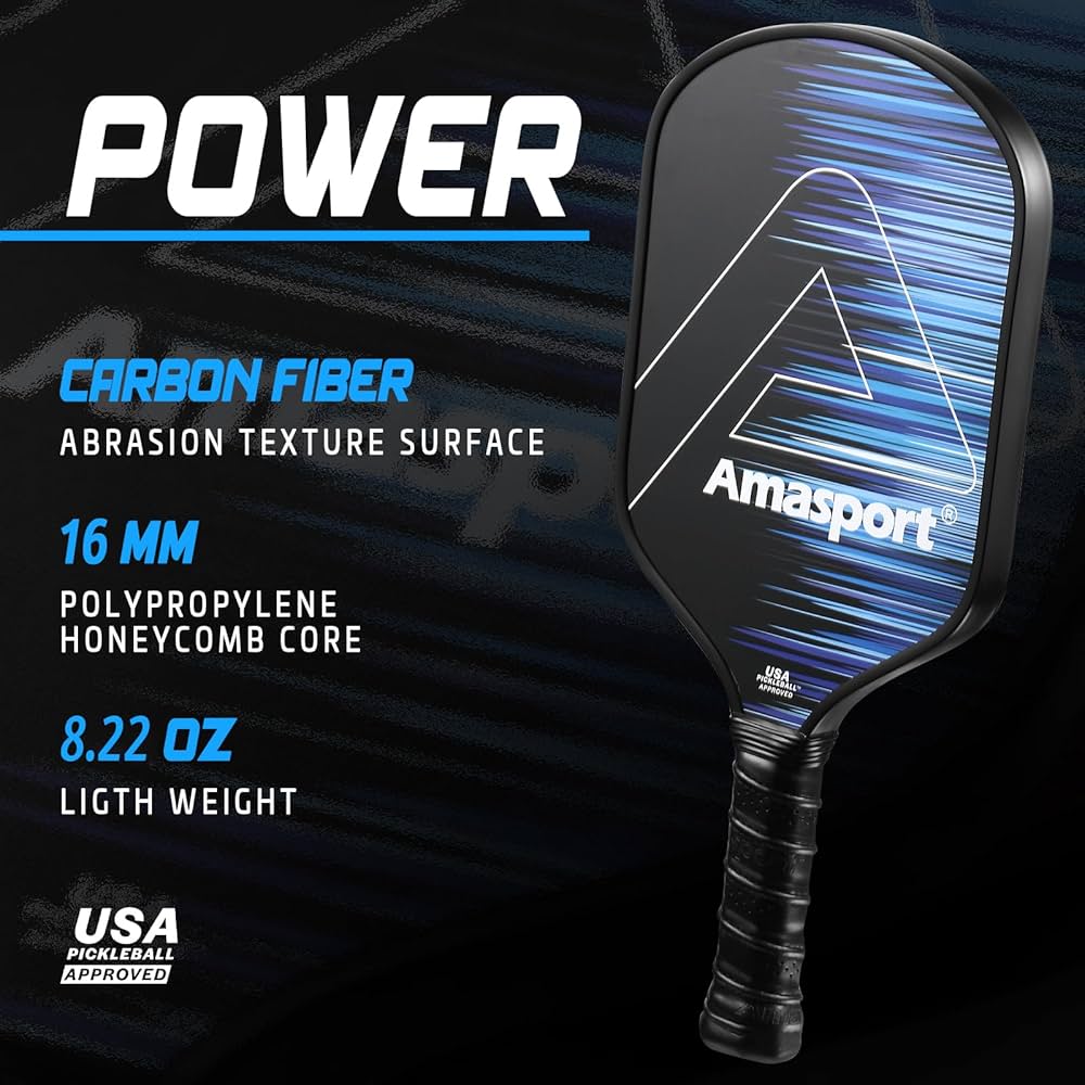 Amazon.co.jp: AMA SPORT プロトンカーボンファイバーピックルボール