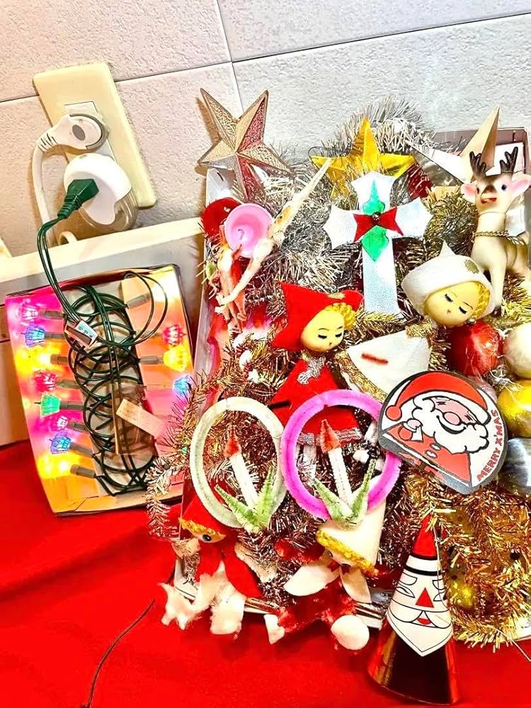 Amazon | 昭和レトロ クリスマス オーナメント モールサンタ モール