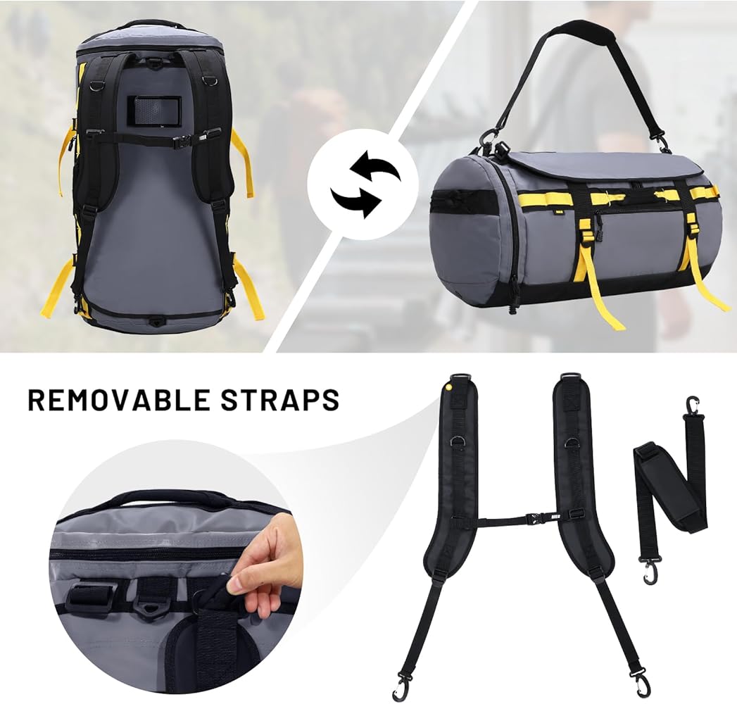 Amazon.com | MIER Large Duffel Backpack Sports Gym Bag with Shoe