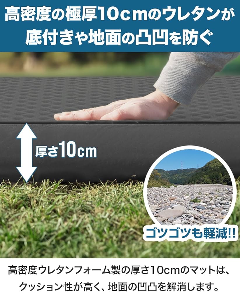 Amazon.co.jp: FIELDOOR 電動ポンプ付き キャンプマット