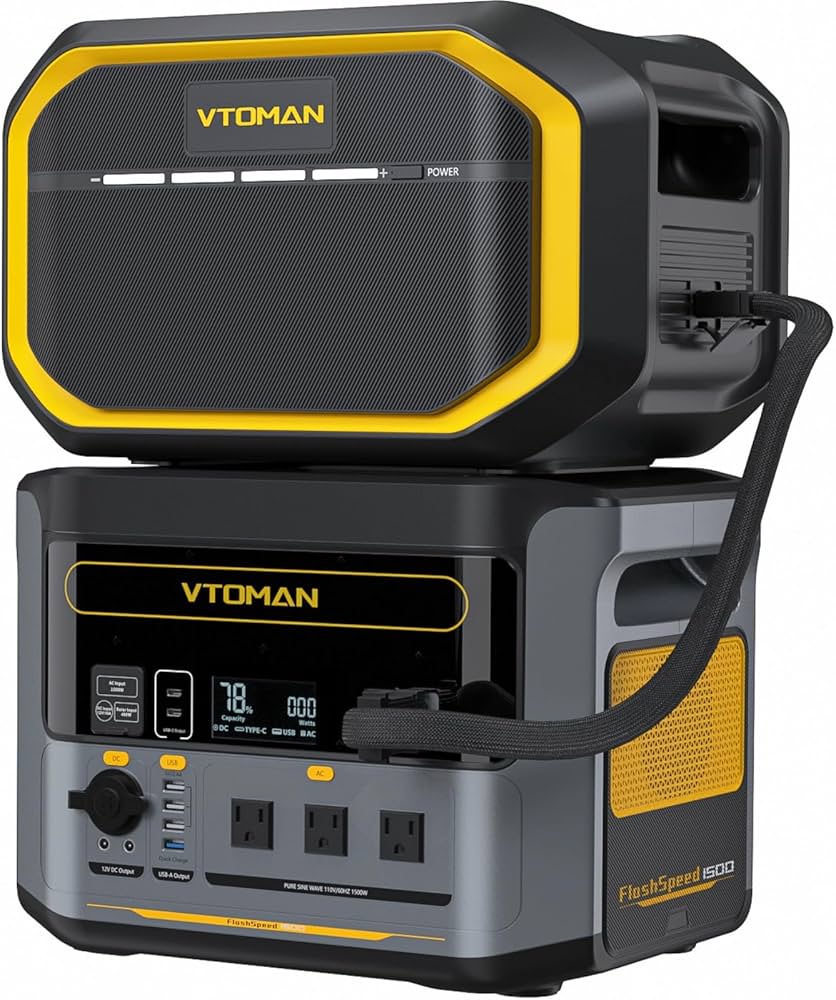 Amazon.com : VTOMAN FlashSpeed 1500 Portable Power Station with