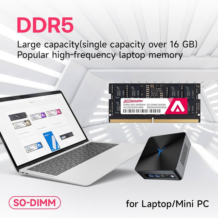 Amazon.co.jp: DDR5 32GB (16GBx2) 4800MHz ノートPC用メモリ (PC5