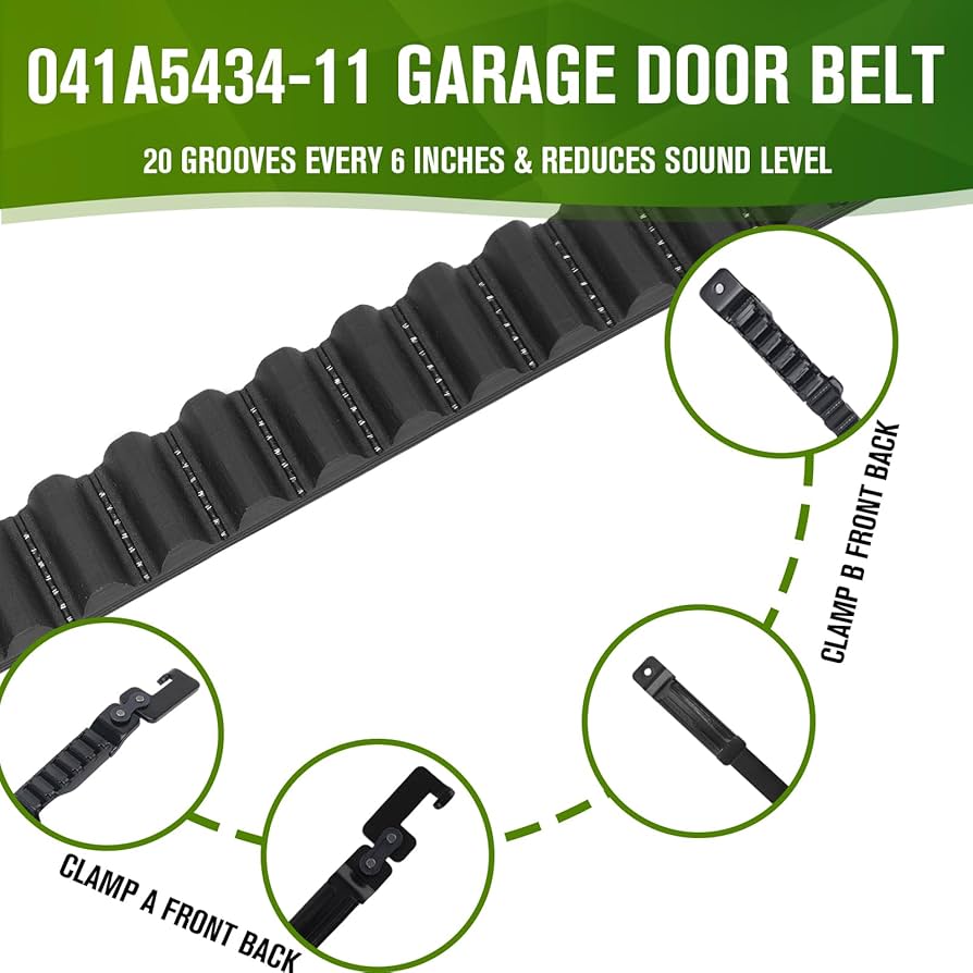 41A5434-11A Drive Belt 233 Inches for Garage Door Belt Replacement